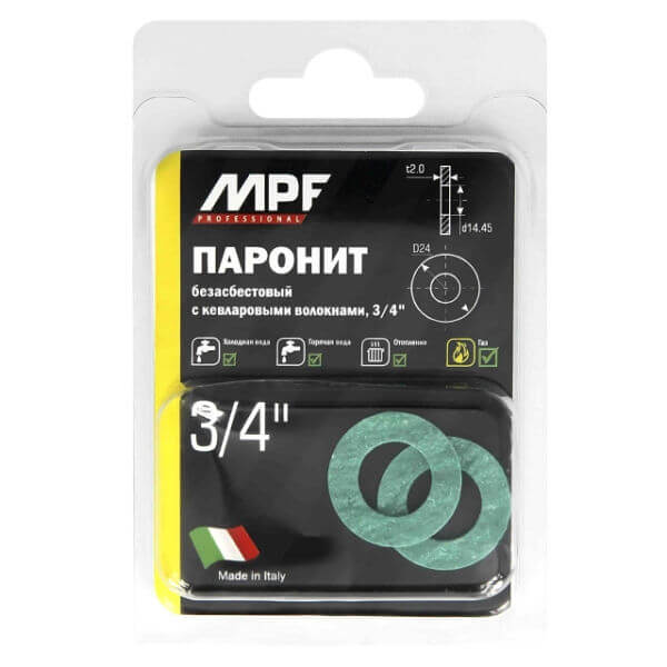 Отзывы: Прокладка 3/4 MPF безасбестовая 2шт MP в интернет-магазине ДОМ