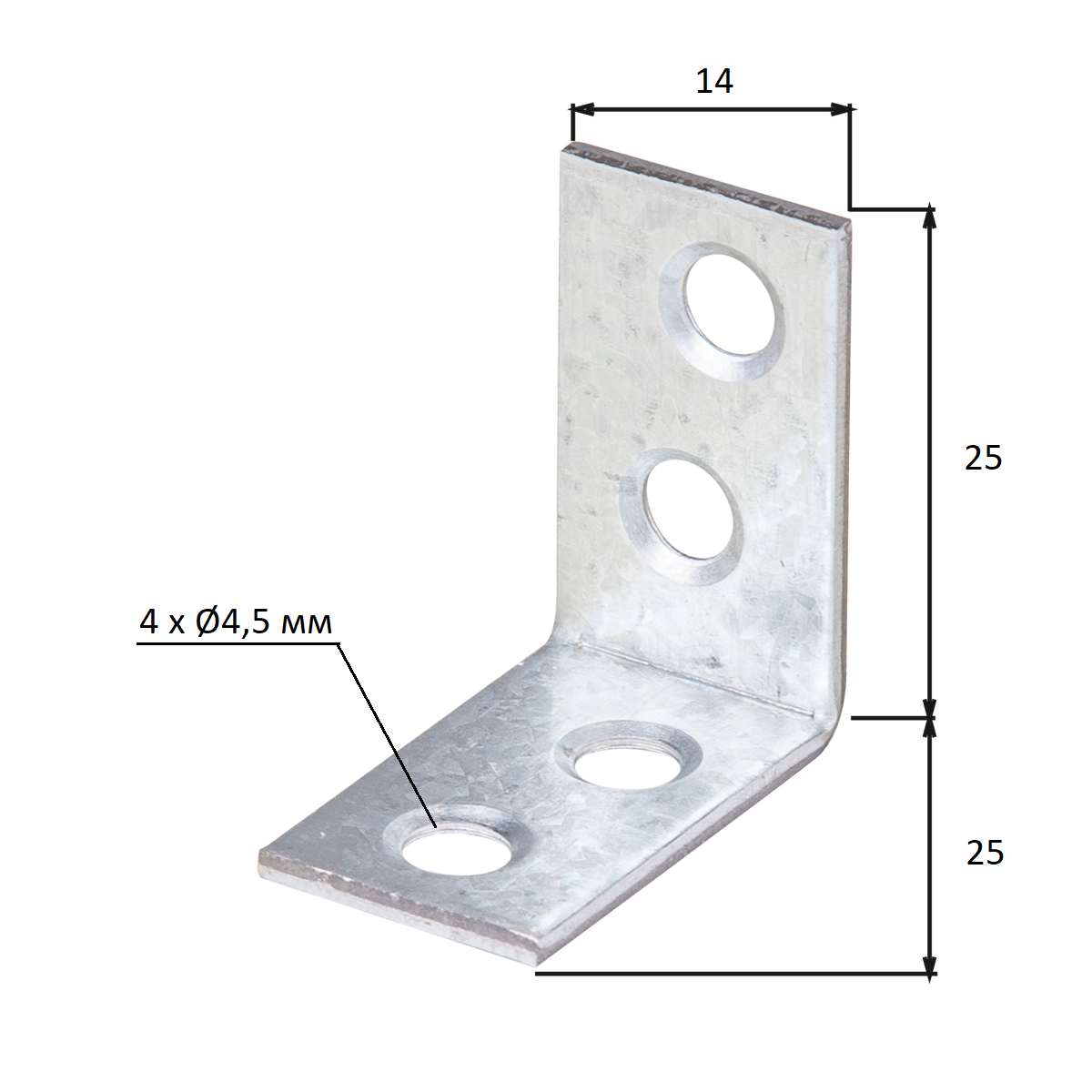 Уголок оцинкованный 25х25х14х1,75мм купить в Екатеринбурге в  интернет-магазине ДОМ