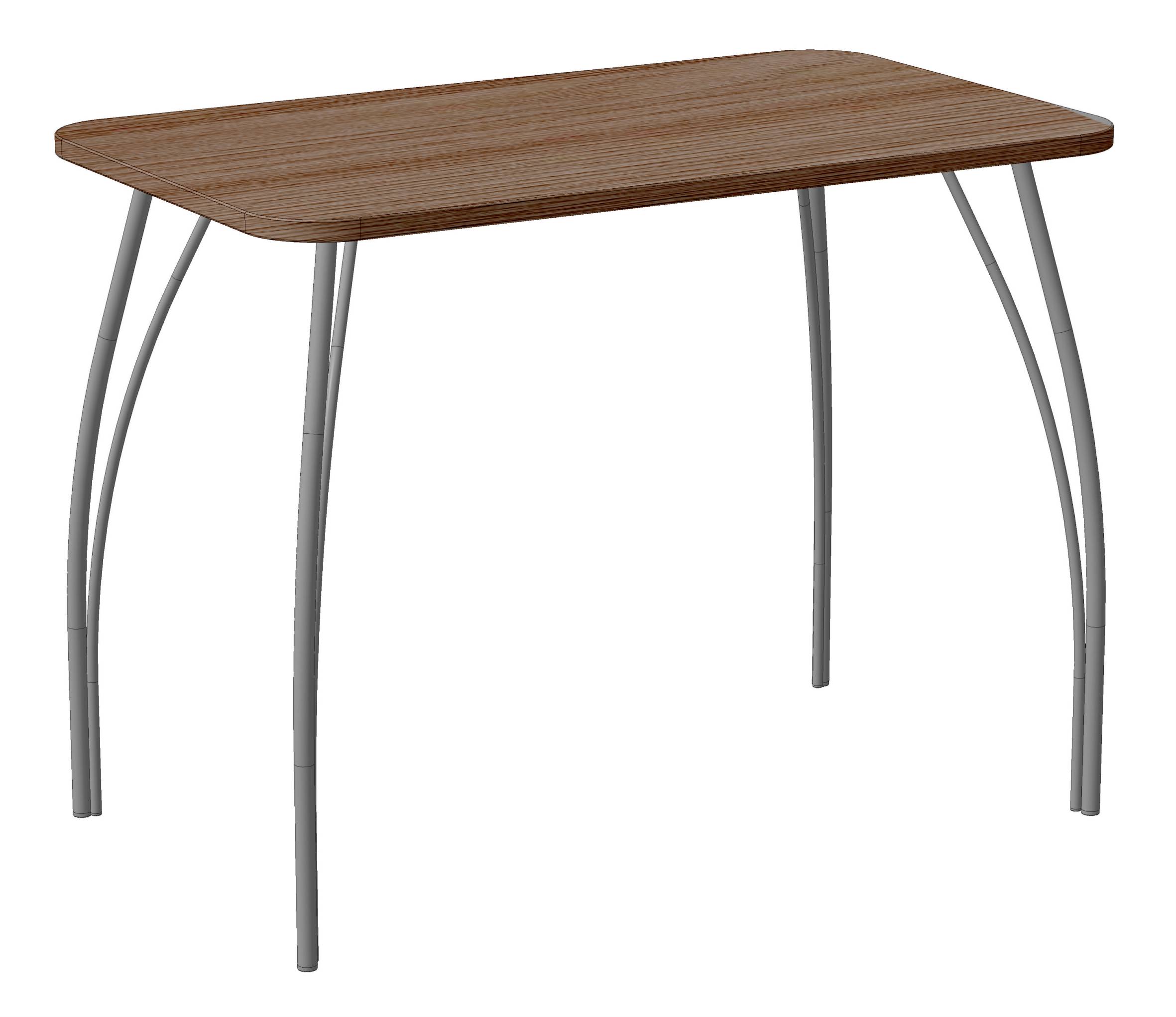 стол кухонный laksi 59х115 см каркас металл цвет дуб