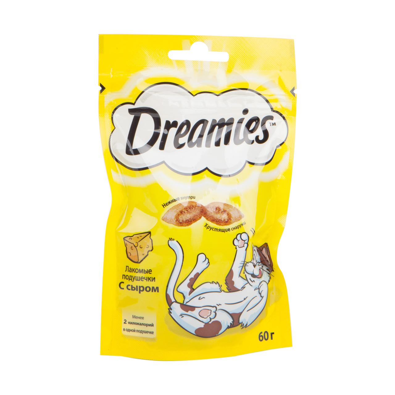 Сыр кошкам. Лакомство д/кошек dreamies с сыром 60г. Дримис лакомые подушечки с сыром д/кошек 60гр. Лакомство для кошек dreamies 60 гр. Корм Дримис 60 гр.