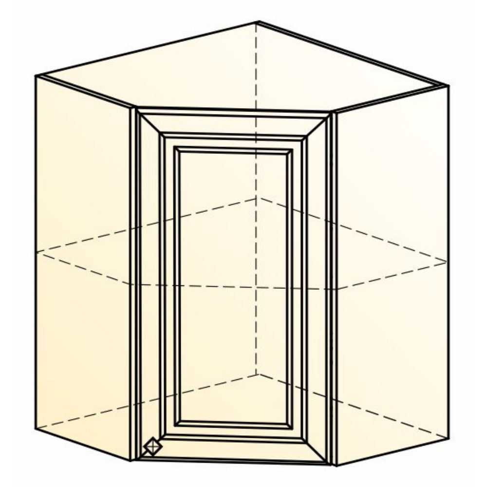 Шкаф навесной Мишель угловой L600x600 Н720 22.14.1902 1 глухая дверь эмаль  серый — купить в Екатеринбурге — цена, недорого | интернет-магазин ДОМ