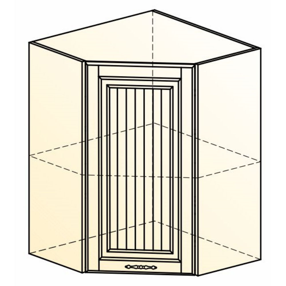 Шкаф Мебельсон Бавария навесной угловой 20.14.1852 L600х600 Н720 1 дверь  глухая ультра — купить в Екатеринбурге — цена, недорого | интернет-магазин  ДОМ