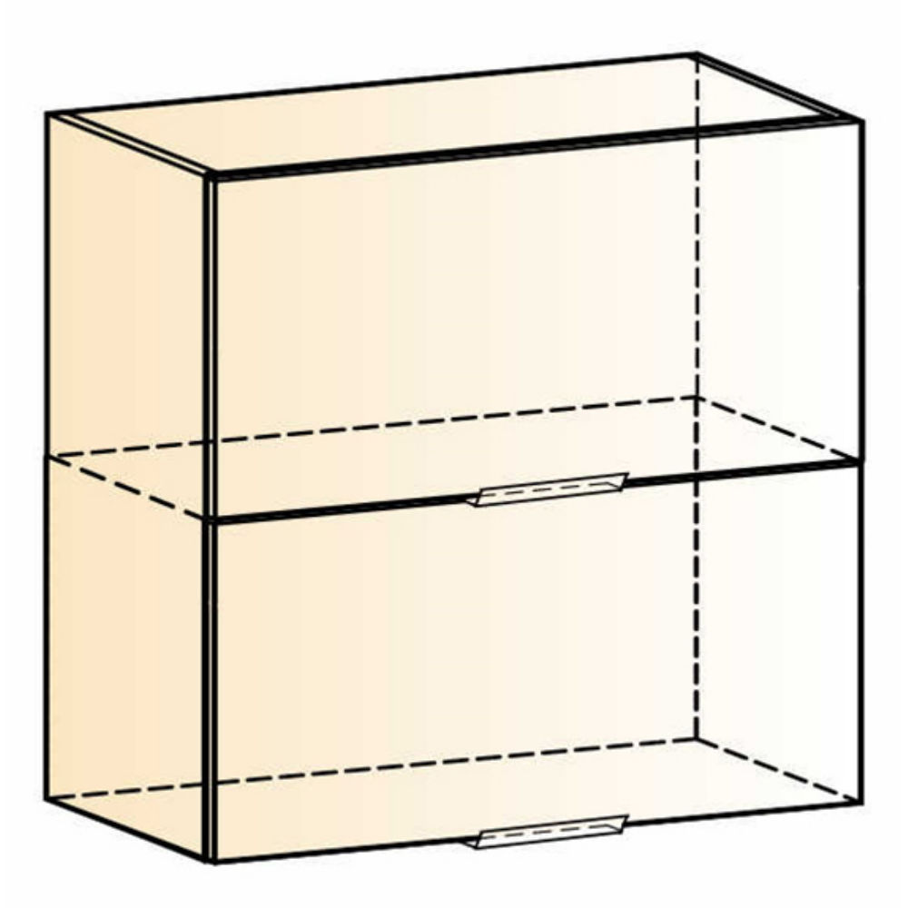 Шкаф Стоун навесной 23.21.01.1844 L800 Н720 2 двери глухие горизонтальные  белый джелато софттач — купить в Екатеринбурге — цена, недорого |  интернет-магазин ДОМ