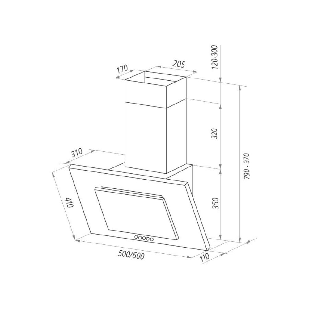 Вытяжка кухонная Maunfeld TOWER C 50 INOX УТ000001437 нержавеющая сталь —  купить в Челябинске — цена, недорого | интернет-магазин ДОМ