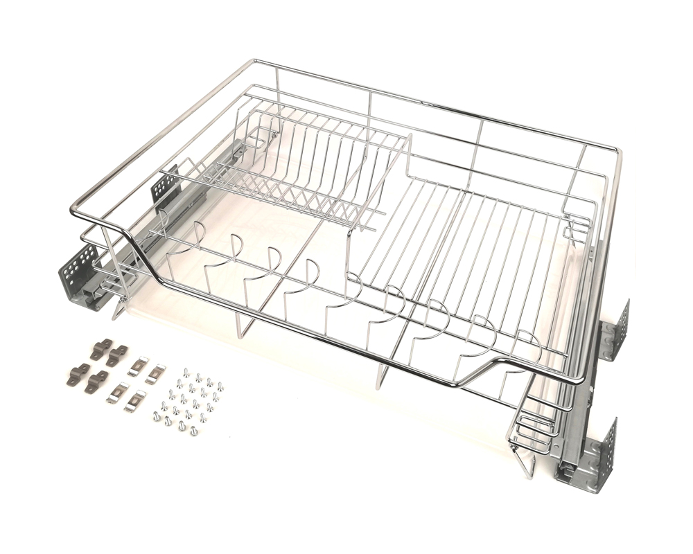 Корзина-сушка выдвижная Jet Aurora с доводчиком хром — купить в  Екатеринбурге — цена, недорого | интернет-магазин ДОМ