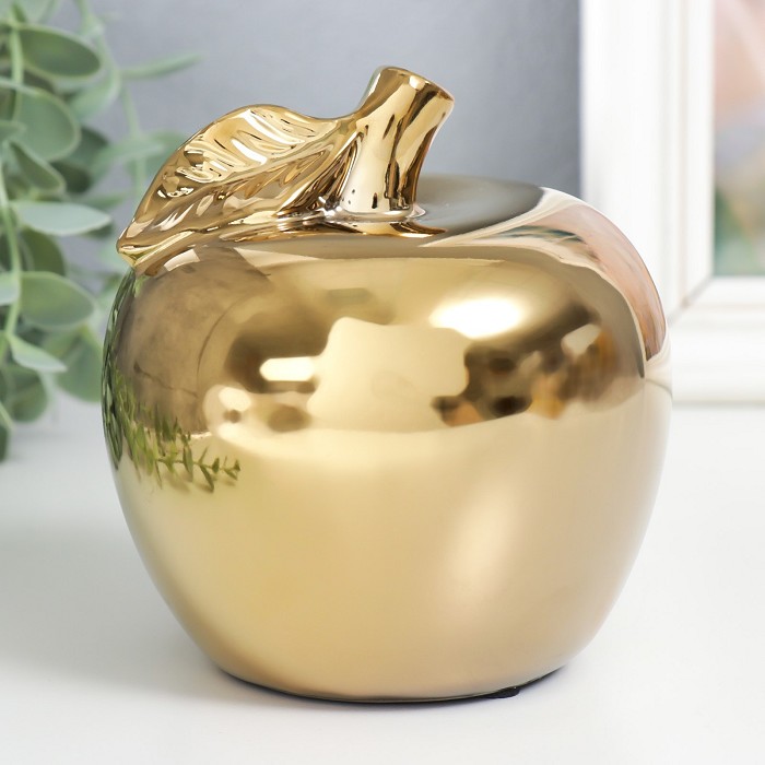 Отзывы: Сувенир керамика Золотое яблоко с листочком 16х13х12см винтернет-магазине ДОМ