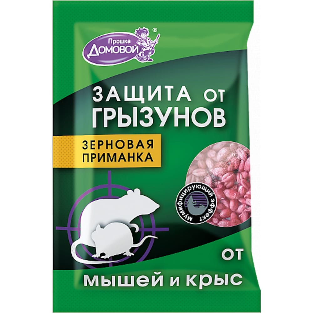 Средство от мышей Домовой зерно 40г, Г032 купить в Челябинске в  интернет-магазине ДОМ