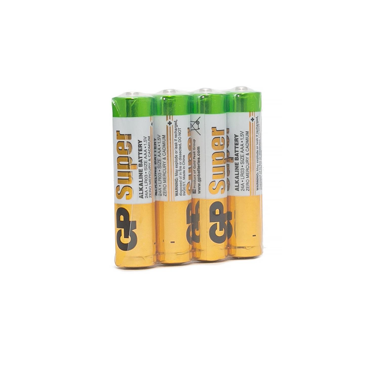 Батарейки алкалиновые GP Batteries Super Alkaline 2915 24А ААA купить в  Екатеринбурге в интернет-магазине ДОМ