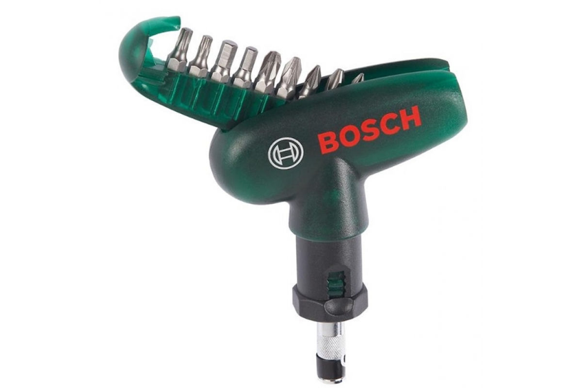 Отвертка карманная с 9 битами Bosch 2607019510 купить в Екатеринбурге в  интернет-магазине ДОМ