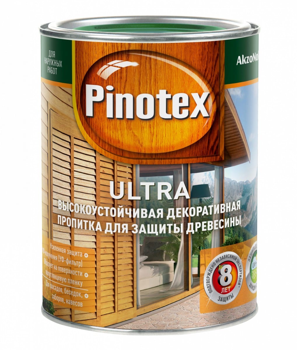 Антисептик Pinotex Ultra Ореховое дерево 0,9л купить в Екатеринбурге в  интернет-магазине ДОМ