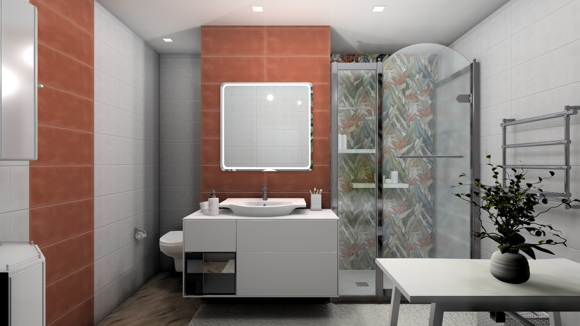 Плитка облицовочная Gracia Ceramica Mango white square wall 01 1 сорт  250х600мм белый купить в Екатеринбурге в интернет-магазине ДОМ