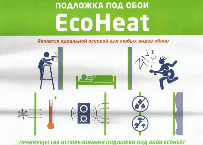 Ecoheat подложка под напольные покрытия