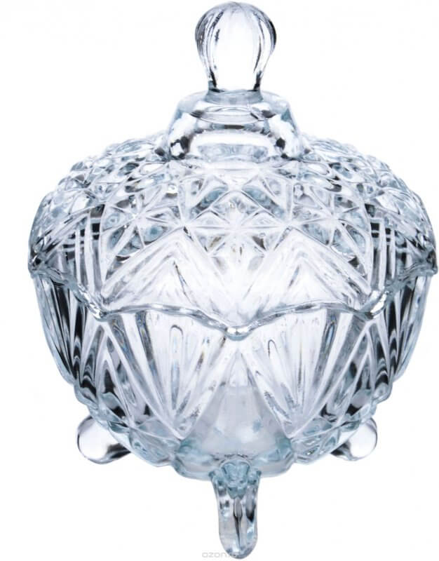 Royal сахарница с ножками из бесцв.стек. (6261834000206)