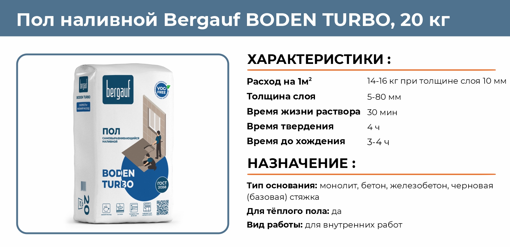 Наливной пол бергауф расход. Наливной пол Bergauf Boden Turbo.