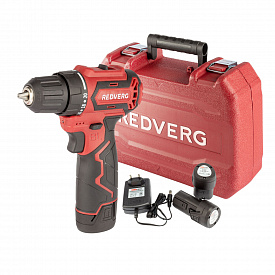 Шуруповерт аккумуляторный Redverg бесщеточный RD-SD12BL